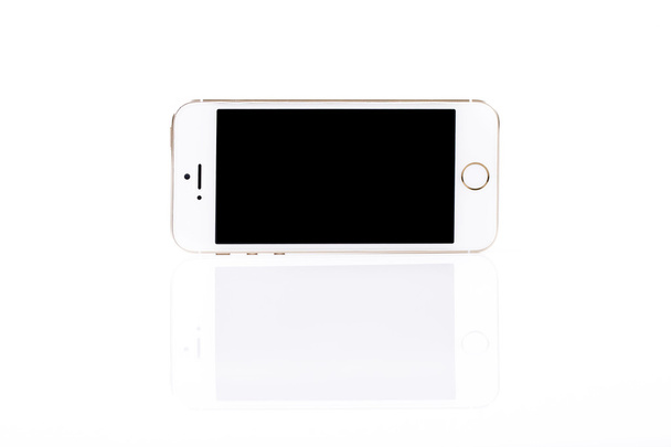 Telefone inteligente móvel branco
 - Foto, Imagem
