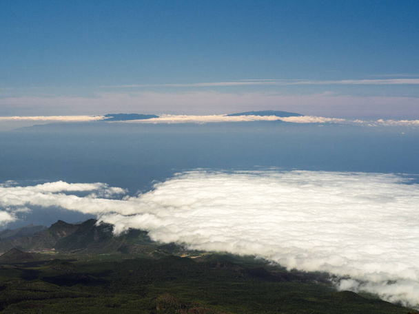 A scenic view from the top of the Mount Teide - 写真・画像
