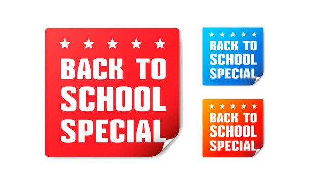 Back To School Stickers - Vector, Image