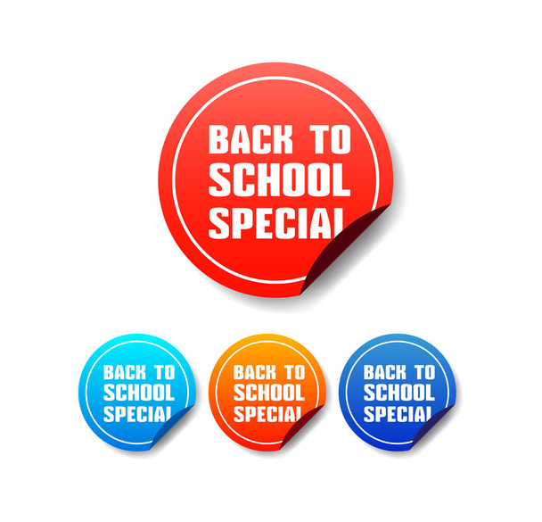 Back To School Stickers - Vector, Image