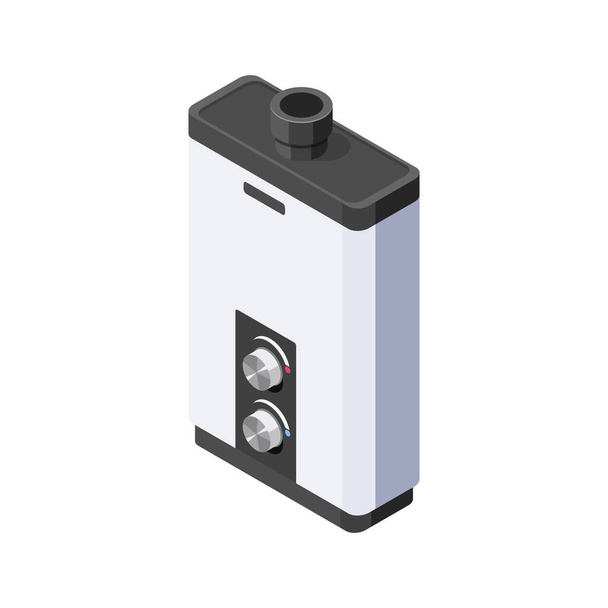 Boiler Isometric Icon - Vetor, Imagem