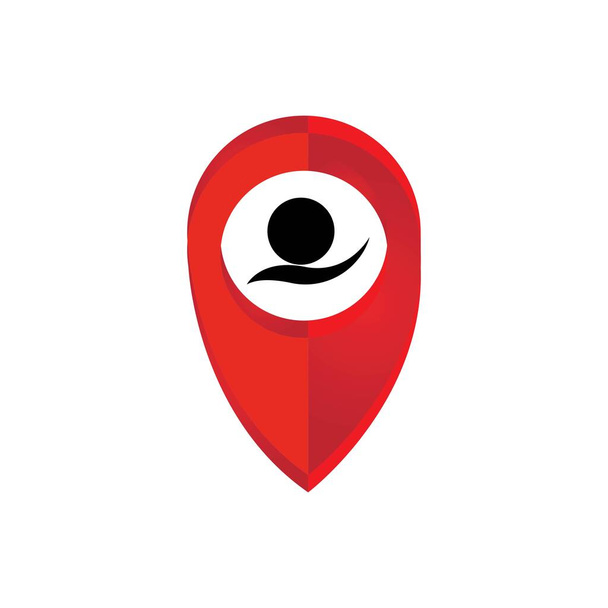 location people icon illustration design template - Vector, Image