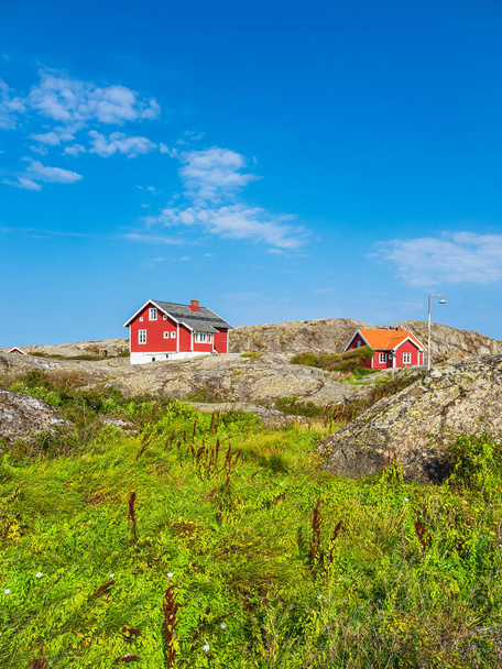 View to the Weather Islands near Fjaellbacka in Sweden. - Fotó, kép