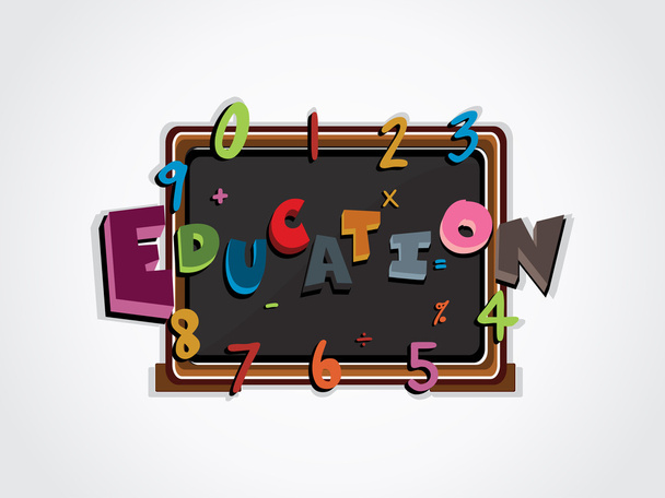 Vector illustration of education background - Vector, Image
