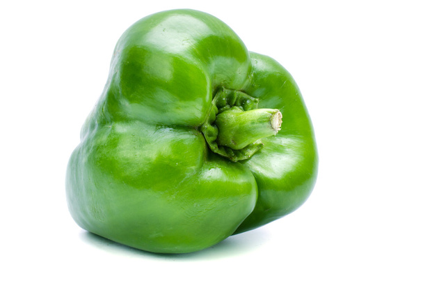 bell pepper or capsicum isolated on white - 写真・画像