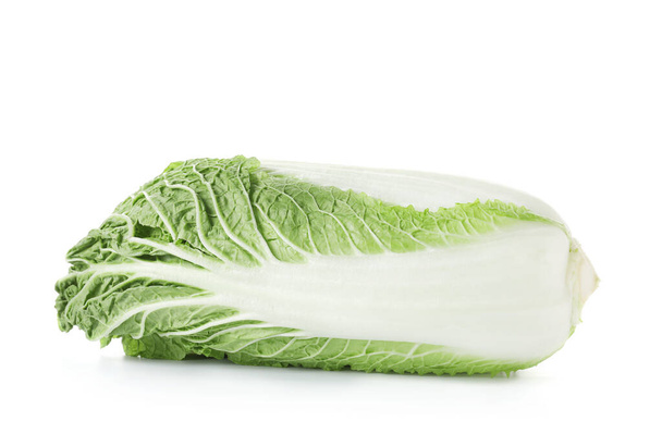 Fresh chinese cabbage on white background - Photo, Image