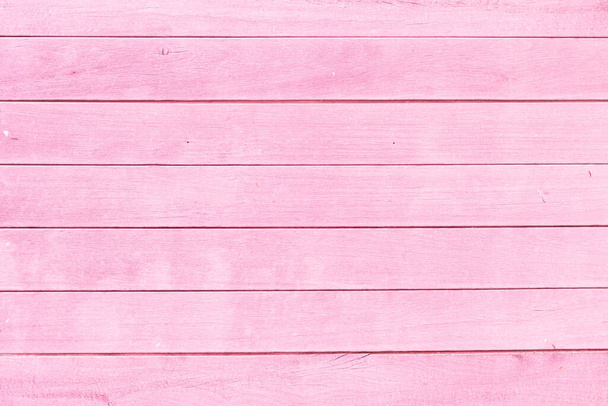 wood plank abstract textured background or wallpaper with pink color copy space - Foto, Imagen