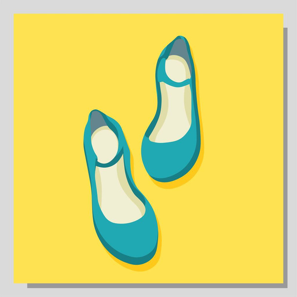 vector illustration of a woman's shoes - Foto, afbeelding
