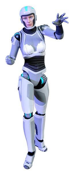 3d rendering of a female robot - Foto, Imagem