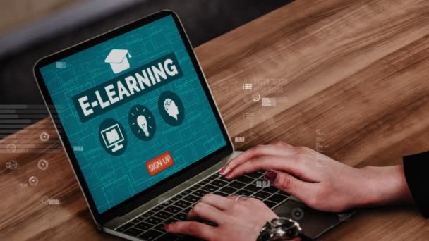 E-learning pro studenty a univerzity konceptuální - Záběry, video