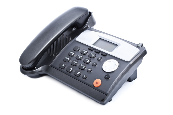 Black office phone - Photo, Image