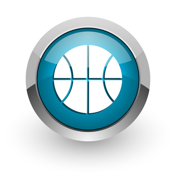  ball blue glossy web icon - Фото, зображення