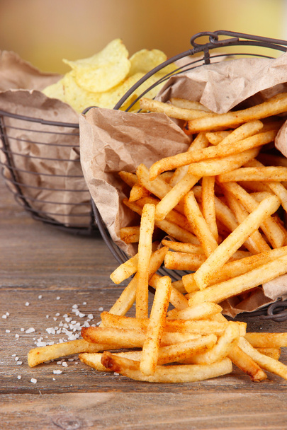 Tasty french fries - Фото, изображение