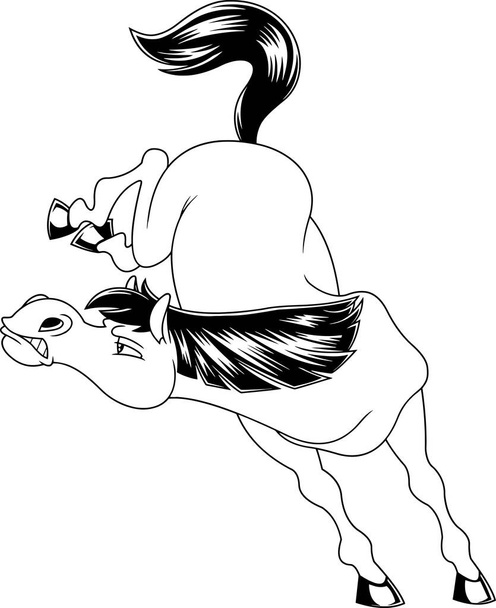 καρτούν εικονογράφηση του αλόγου - Διάνυσμα, εικόνα