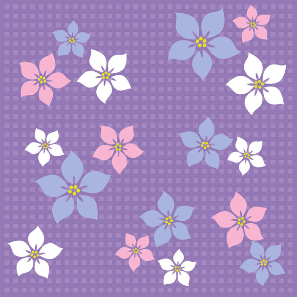 seamless pastel colours floral wallpaper pattern background - Vettoriali, immagini