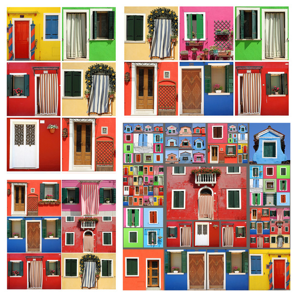 Façades abstraites colorées
 - Photo, image