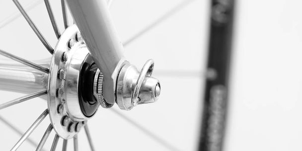 bicycle wheel, close up - Фото, изображение