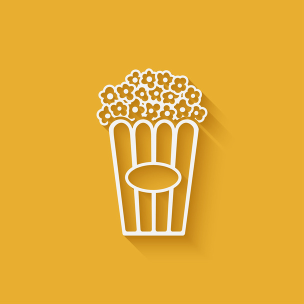popcorn design element - Vector, imagen