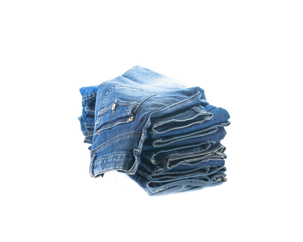 stack of jeans trousers  - Photo, Image