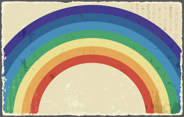 Abstract grunge background with rainbow. Vector - Vector, afbeelding