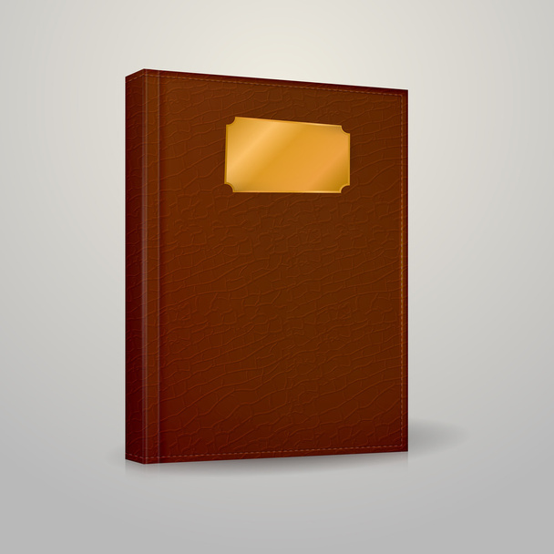 Vector illustration of brown notebook - Vektor, kép