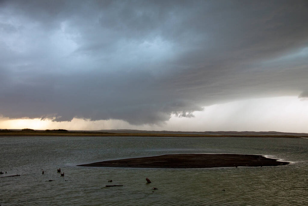 Prairie Storm Canada in Saskatchewan Summer Clouds - Foto, imagen