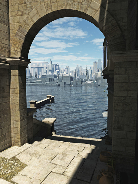 Вид со Старого города на Город Будущего
 - Фото, изображение