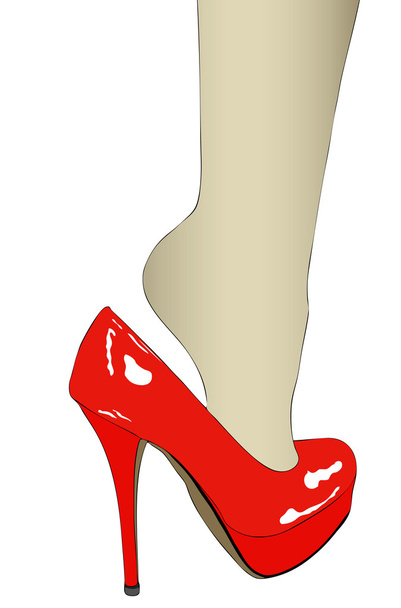 Un zapato, un pie, la sensualidad de una mujer
 - Foto, Imagen