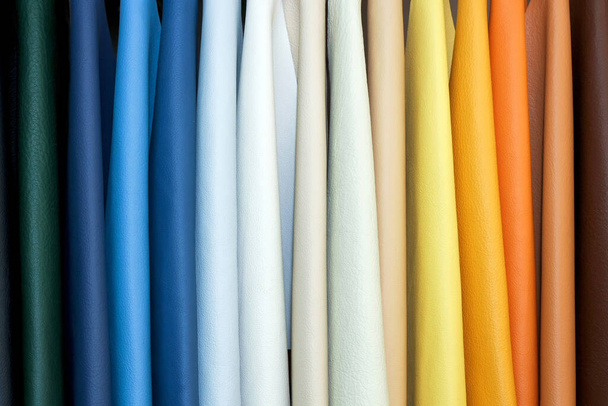 colorful fabric samples of different colors - Photo, Image