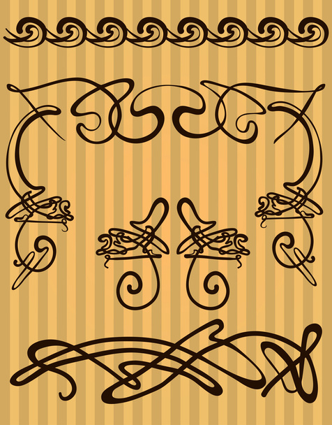 Decorative items and scope - Vector, Image