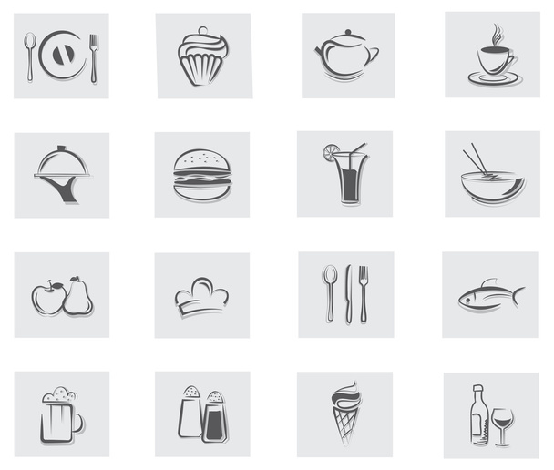 Food & Drink Modern graphic design symbol concepts, simple outline elements collection. Vector illustration line isolated icons - Vector, Image