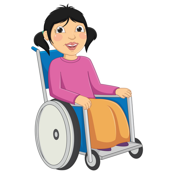 Illustration vectorielle pour enfants handicapés
 - Vecteur, image