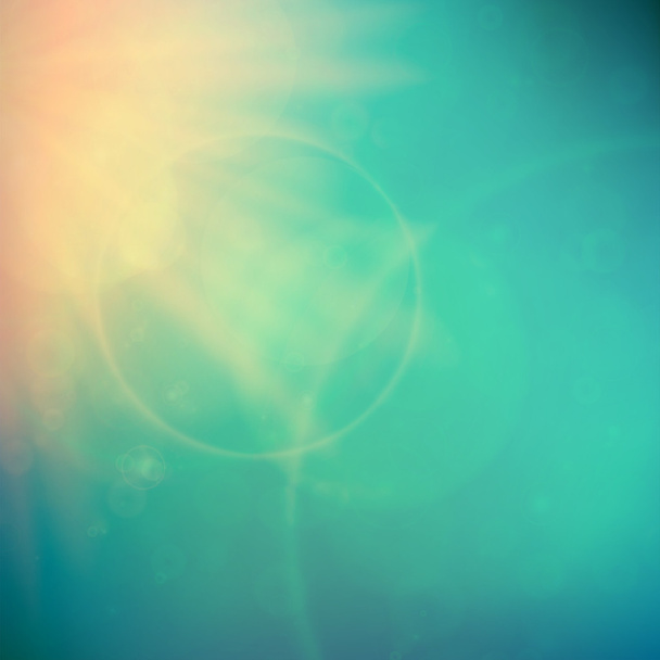 Abstract Sunset on sky with lenses flare. - Вектор, зображення
