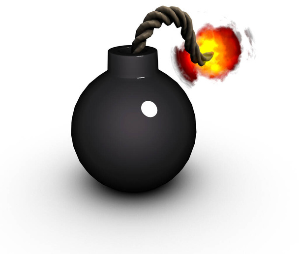 3d render of a vintage cartoon style pirate bomb - Foto, immagini