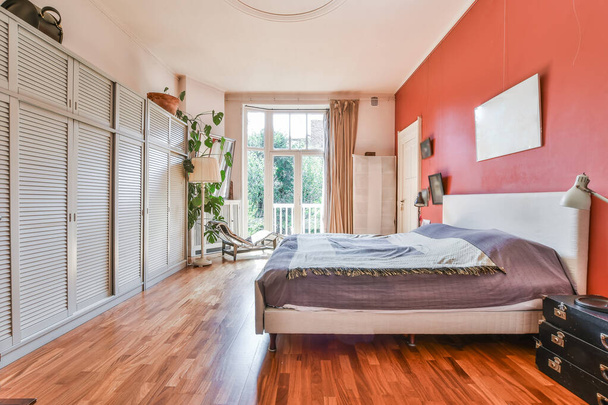 Bright bedroom design - Фото, зображення