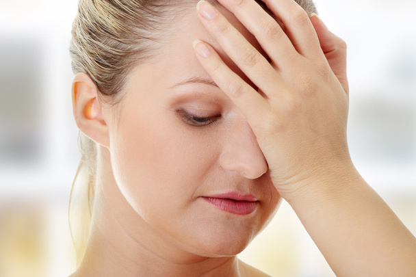 Woman with headache - Foto, Bild