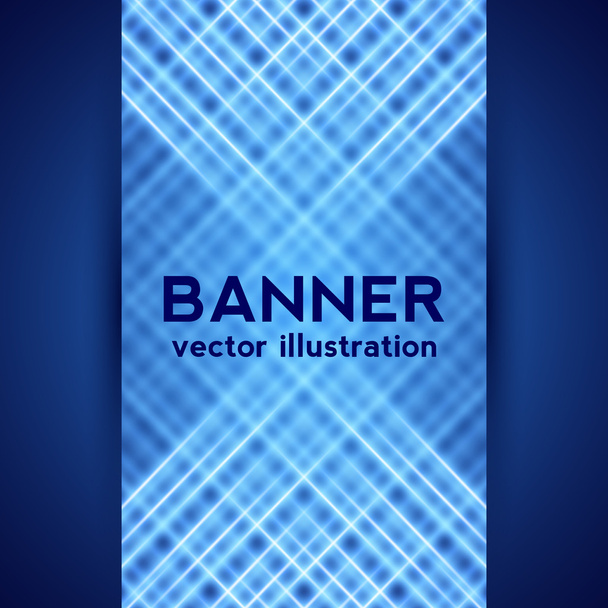 Dark Blue Digital Banner - Vector, Image