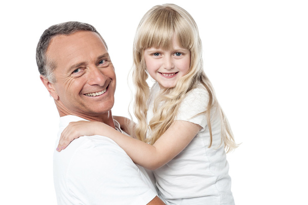 radostné otec s roztomilá malá dcerka - Fotografie, Obrázek