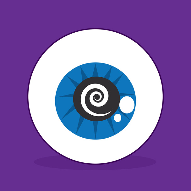 Espiral globo ocular
 - Vector, Imagen