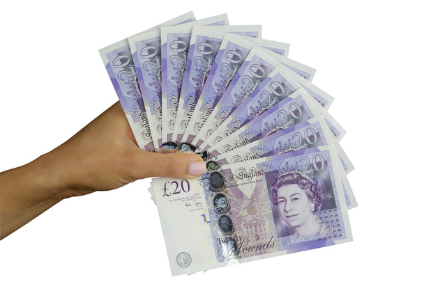 Yhdistyneen kuningaskunnan raha Englannin puntaa
 - Valokuva, kuva