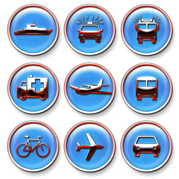 Iconos de transporte - Foto, imagen