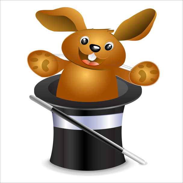 Bunny in a hat - Vector, Image