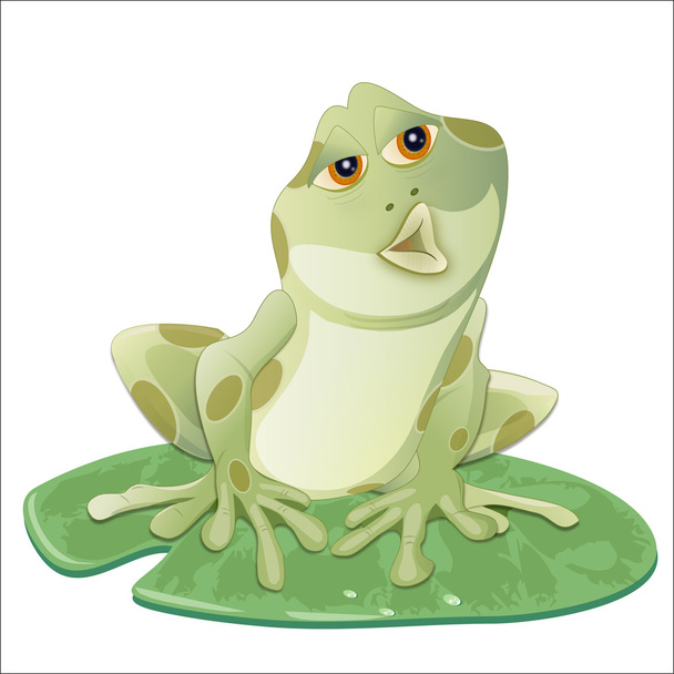 ładny żaba - Wektor, obraz