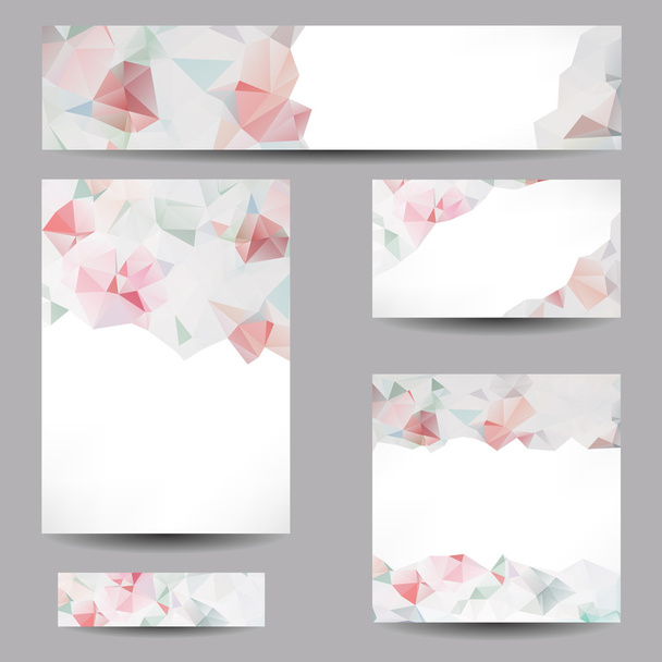 Backgrounds with abstract triangles - Vector, Image