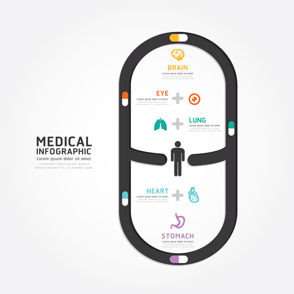 lékařské kapsle design - Vektor, obrázek