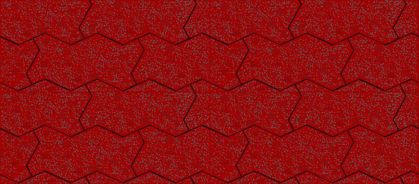 Vetor de tijolo ziguezague vermelho sem costura
 - Vetor, Imagem
