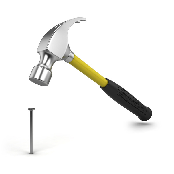 Hammer and nail - Foto, Imagem
