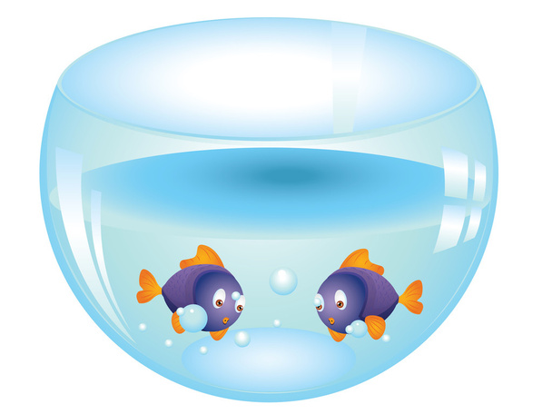 Риб в акваріум
 - Вектор, зображення