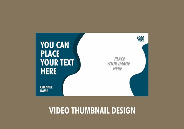 Uniek en kleurrijk van video thumbnail design - Vector, afbeelding