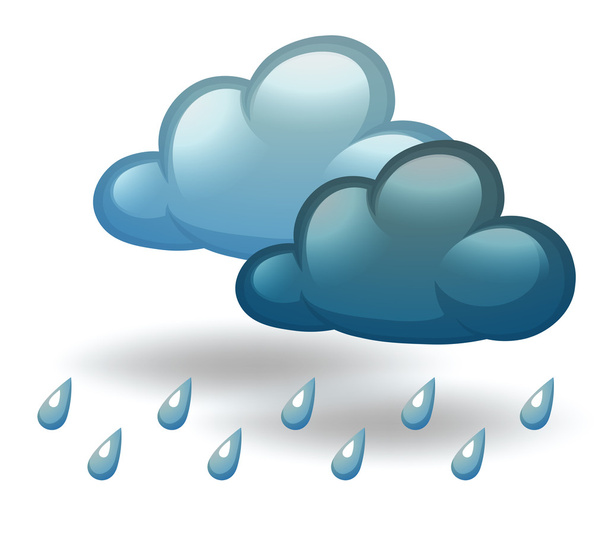 A rainy weather - Vector, Image